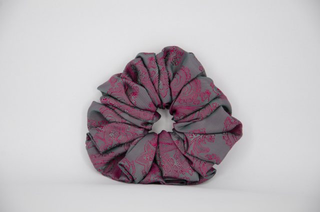 Equi-Jewel by Emily Galtry (44) Cerise Paisley Single Colour Scrunchie