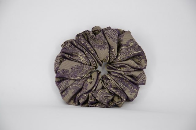 Equi-Jewel by Emily Galtry (51) Gold/Purple Paisley Single Colour Scrunchie