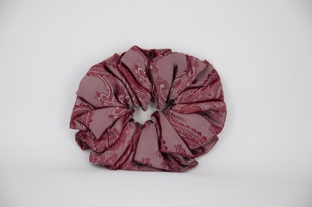 Equi-Jewel by Emily Galtry (53) Burgundy Paisley Single Colour Scrunchie
