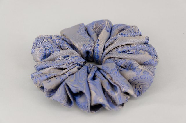 Equi-Jewel by Emily Galtry (56) Royal Blue Paisley Single Colour Scrunchie