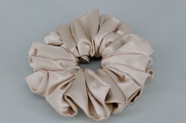 Equi-Jewel by Emily Galtry (59) Beige Single Colour Scrunchie