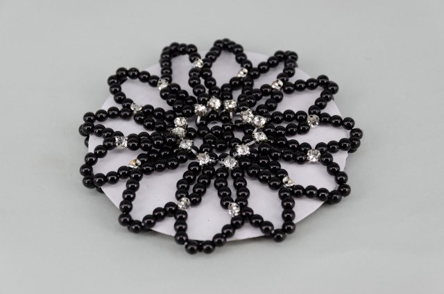 Equi-Jewel by Emily Galtry Black Pearl & Diamante Bun Net