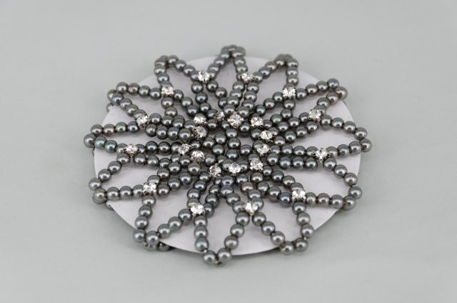 Equi-Jewel by Emily Galtry Grey Pearl & Diamante Bun Net