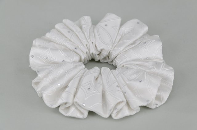 Equi-Jewel by Emily Galtry EJS-46 Kiev White Scrunchie