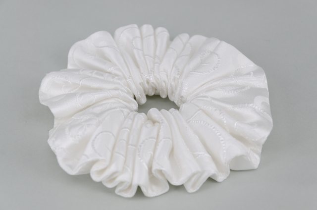 Equi-Jewel by Emily Galtry EJS-63 Barcelona White Scrunchie