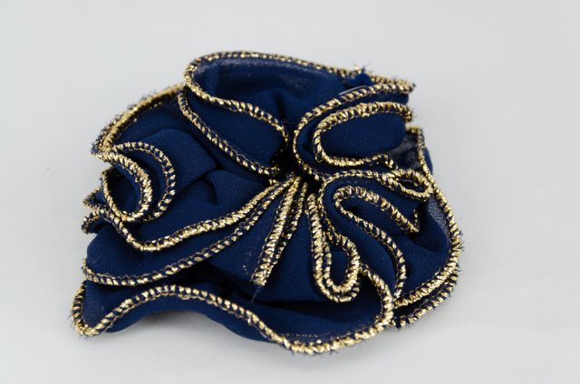 Equi-Jewel by Emily Galtry Navy Chiffon Scrunchie