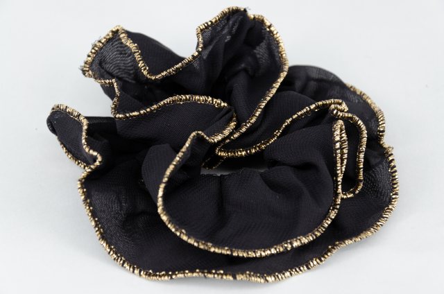 Equi-Jewel by Emily Galtry Black Chiffon Scrunchie