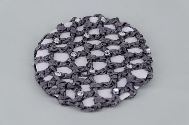 Equi-Jewel by Emily Galtry Grey Bun Net with Clear Swarovski Crystals