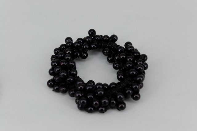 Equi-Jewel by Emily Galtry Pearl Effect Beaded Scrunchie - Black