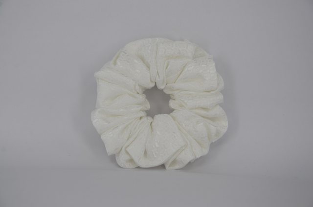 Equi-Jewel by Emily Galtry EJS-23 Off White Small Square Scrunchie