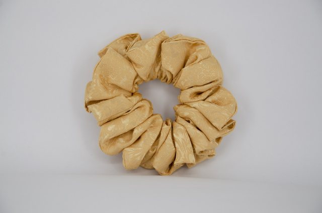 Equi-Jewel by Emily Galtry EJS-25 Gold Self Pattern Scrunchie