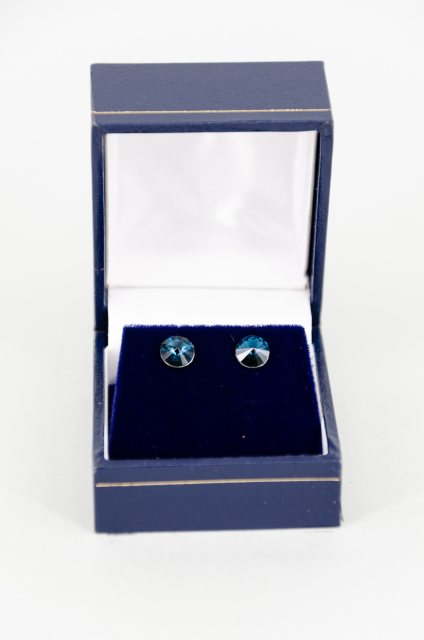 Equi-Jewel by Emily Galtry Earrings - Rivoli Crystal Round Stud - Montana