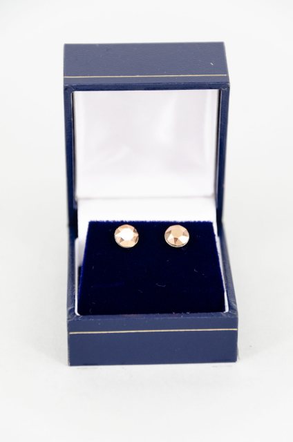 Equi-Jewel by Emily Galtry Earrings - Xirius Crystal Round Stud - Rose Gold