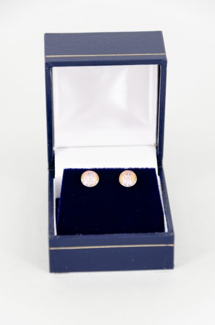 Equi-Jewel by Emily Galtry Earrings - Xirius Crystal Round Stud - Cappuccino DeLite