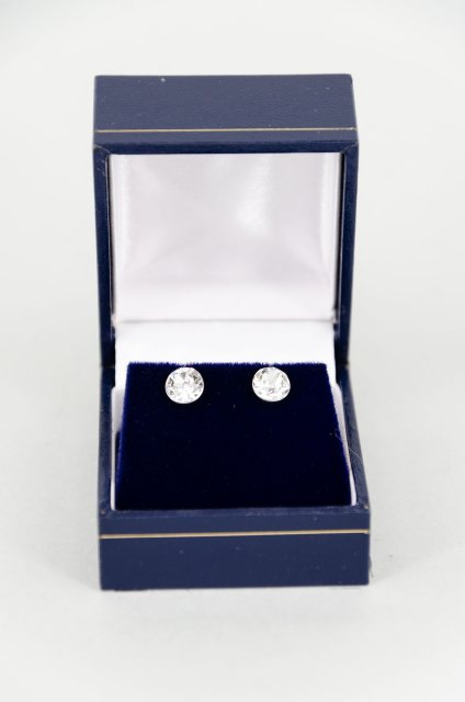 Equi-Jewel by Emily Galtry Earrings - Xirius Crystal Round Stud - Clear