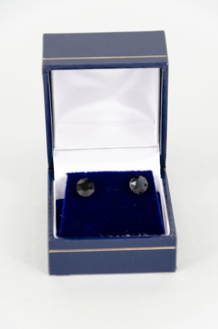 Equi-Jewel by Emily Galtry Earrings - Xirius Crystal Round Stud - Jet Black