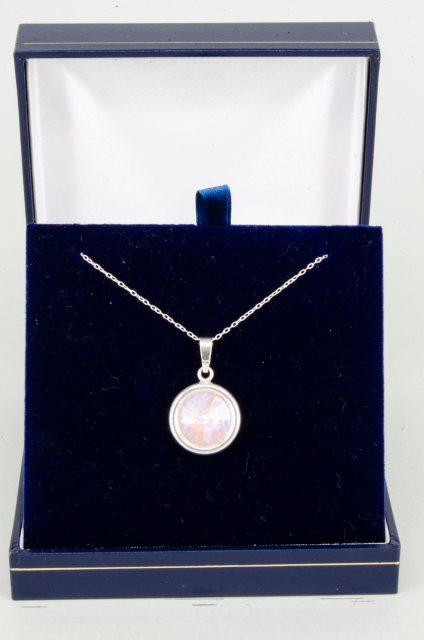 Equi-Jewel by Emily Galtry Necklace - Rivoli Crystal Single Drop Round - Lavender DeLite