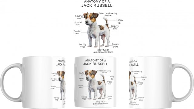 Equi-Jewel by Emily Anatomy of a Jack Russell Mug