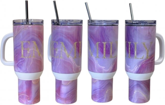 Equi-Jewel by Emily Personalised Name & Initial 40oz Hot &/or Cold Tumbler