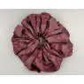 (65) Burgundy Paisley v2 Single Colour Scrunchie