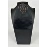 "BLING" (08) Black Contrast Colour Middle with Rose Gold Crystals