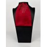"BLING" (18) Burgundy Contrast Colour Middle with Clear Crystals