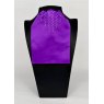 "BLING" (14) Bright Purple Contrast Colour Middle with Clear Crystals