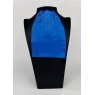 "BLING" (02) Royal Blue Contrast Colour Middle with Clear Crystals