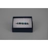 Stock Pin - 6mm & 3mm Emerald AB with 3mm Clear Jewels