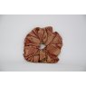 (35) Rust Paisley Single Colour Scrunchie