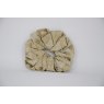 (38) Gold Paisley Single Colour Scrunchie