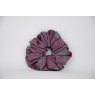 (44) Cerise Paisley Single Colour Scrunchie