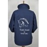 Equi-Jewel by Emily Galtry Equi-Jewel 'Team Wear' Ladies Soft Shell Jacket - Navy with EJ Logo in Silver Grey on Front & Back