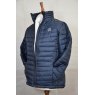 Equi-Jewel 'Classic Collection' Mens Padded Jacket - Navy with EJ Logo in Silver Grey on Front