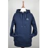 Equi-Jewel by Emily Galtry Equi-Jewel 'Classic Collection' Ladies Hooded Sweatshirt - Navy with EJ Logo in Silver Grey on Front