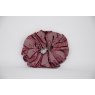 (53) Burgundy Paisley Single Colour Scrunchie