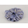 (56) Royal Blue Paisley Single Colour Scrunchie