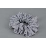 EJS-45 Silver Grey Diamond Scrunchie