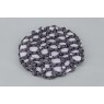 Grey Bun Net with Clear Swarovski Crystals