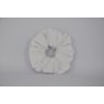 EJS-01 White Embossed Square Scrunchie