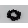 Pearl Effect Beaded Scrunchie - Black