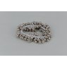 Pearl Effect Beaded Scrunchie - Silver