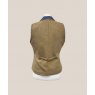 Ex-Demo Equi-Jewel by Emily Tweed Waistcoat - Cairngorm Quail Tweed with Faux Suede Denim (3) Full Collar and Trim - UK Size 14