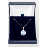 Necklace - Rivoli Crystal Single Drop Round - Ocean DeLite