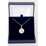 Necklace - Rivoli Crystal Single Drop Round - Rose Gold