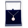 Necklace - Rivoli Crystal Single Drop Round - Crystal Vitrail Light